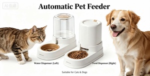 Distributeur d'eau automatique Kolapanda pour chats et chiens avec double filtre et système de siphon, utilisation en intérieur, matériau plastique - Product Image 2