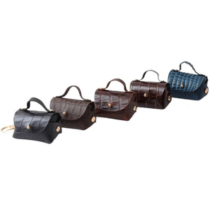 Sac de golf en cuir de vachette pleine fleur à motif crocodile, sac de golf pour sports de plein air, sac de rangement portable pour balles de golf - Product Image 5