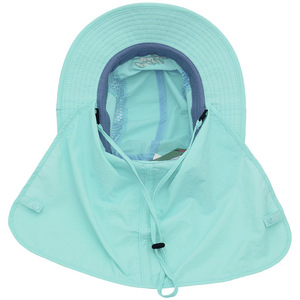 Fisherman Hat With Neck Protection Breathable Quick Drying Bucket Hat For Outdoor Sports Sun Protection Wide Brim <b>Cap</b> - Product Image 5