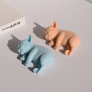 Molde <span class=keywords><strong>de</strong></span> Silicona 3D <span class=keywords><strong>de</strong></span> <span class=keywords><strong>Shar</strong></span> <span class=keywords><strong>Pei</strong></span> Durmiendo, Diseño Realista <span class=keywords><strong>de</strong></span> Perro Descansando para Velas, Yeso y Resina DIY - Product Image 2