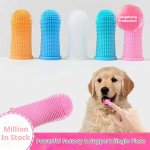 Pet parmak diş temizleme ve bakım için dayanıklı ve Ultra yumuşak silikon parmak köpek diş fırçası - Product Image 4