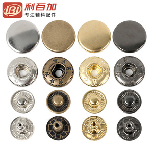กระดุมโลหะแบบกด Lb รุ่น 831/633/655 ทองเหลืองคลาสสิก สำหรับเสื้อโค้ทและรองเท้า - Product Image 1