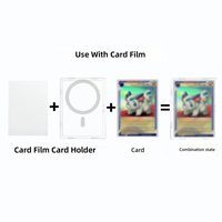 Porta Tarjetas Magnéticas para Teléfono, Nuevo Protector de Tarjetas Coleccionables Pokémon, Tarjetas Deportivas PTCG, Estuche Protector Transparente del Fabricante