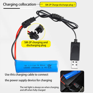 Baterai Li-ion <span class=keywords><strong>3</strong></span>.7V 1500mAh untuk Helikopter/Mobil/Kapal RC Mainan Bertenaga Baterai 18650 Li Ion - Product Image 4