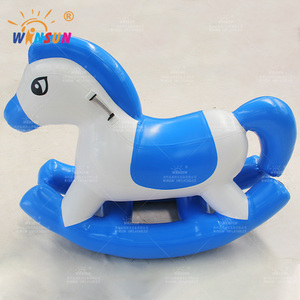 Entrepôt américain prêt à expédier : Cheval gonflable coloré pour enfants, idéal pour les centres de jeux intérieurs, les maternelles et les fêtes foraines en extérieur - Product Image 1