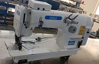Machine à coudre industrielle à double aiguille à grande vitesse QS-3800-2P avec tire-fil