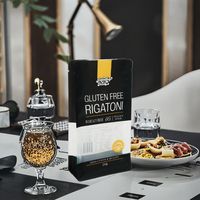 Sachet jetable à fond carré pour pâtes et macaronis de qualité alimentaire, thermoscellable, avec fenêtre, résistant à l'humidité, en PET/LDPE, gravure