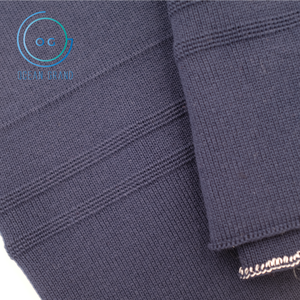 Tissu en maille côtelée en polyester écologique en spandex, maille côtelée large, pour vêtements - Product Image 1