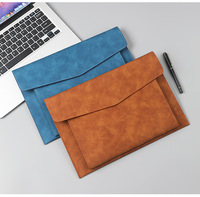 PU cuir bureau dame support pour ordinateur portable A4 papier feutre enveloppe fichier dossier Durable organisateur Portable Document stockage sac poignée