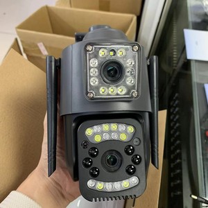 OEM <b>Outdoor</b> <b>Wireless</b> PTZ <b>Camera</b> 1080P Dual Lens Night Vision 60M IR With Voice Intercom And Alarm Function - Product Image 3