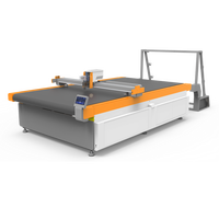 Carton cnc automatique feuille de papier ondulé stylo écriture demi et traceur de contour complet motif à plat