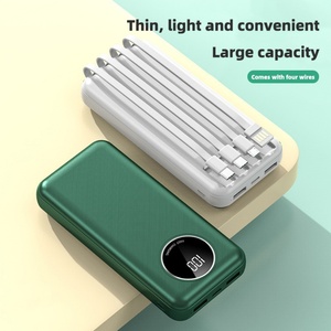 Banco de Energía Portátil de Alta Capacidad, 10000 mAh, 10 W, Doble USB, Cables Integrados, 20000 mAh para Uso en Exteriores - Product Image 3