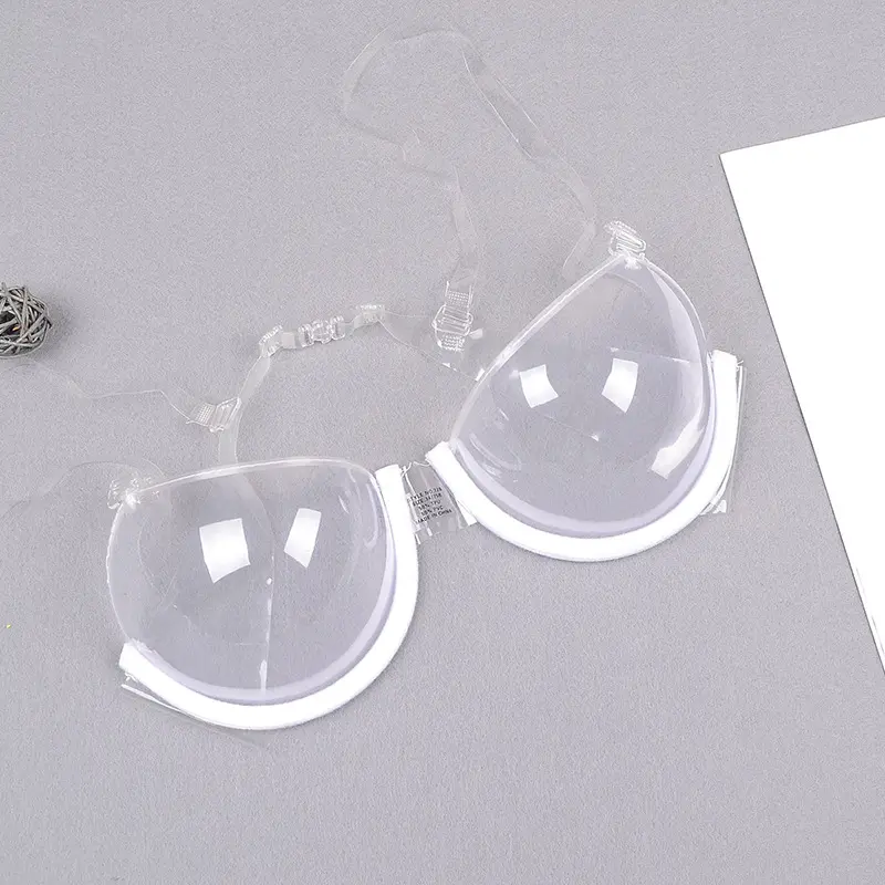 New arrival Comfortable Lingerie women Sexy Invisible See Through Sheer Transparent Clear Push Up Bra