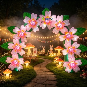 Orologio da Tasca Gonfiabile Luminoso Gigante a Tema Alice nel Paese delle Meraviglie, Decorazione Gonfiabile per Feste - Product Image 5