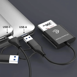 Lecteur de carte <span class=keywords><strong>CFexpress</strong></span> 10 Gbps 2 en 1 Type C Adaptateur USB3.2 Gen2 Lecteur de carte portable Type A-C CF Express pour Windows XP MAC OS - Product Image 4