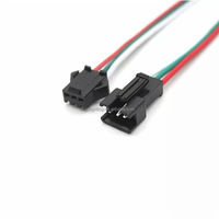 Konektor Kabel Pin Male Female 2 3 4 5 6, Konektor SM JST, Terminal Lampu Strip LED RGB, Jack 2pin 3pin 4pin