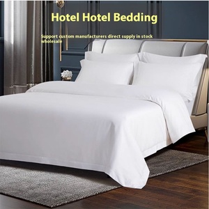 Bốn mảnh Vua kích thước khách sạn bedding Set mềm bông QUILT Cover Sheets in mô hình trang bị cho khách sạn - Product Image 3