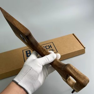 Espátula de madera para limpieza de parrillas de barbacoa con mango, herramienta de limpieza para parrillas de exterior, fácil de limpiar - Product Image 3