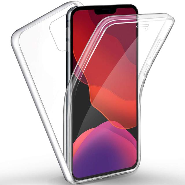 360 Full Body Case for iPhone 12 11 Pro Max Double Side Silicone TPU Transparent Coque for iPhone X