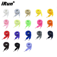 IRun lacets larges en fausse fourrure en peluche de couleur unie personnalisés lacets en polyester pelucheux à texture douce large pour baskets décontractées