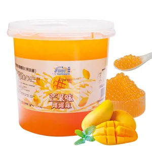 Juice Ball Milk Tea Beverage Toppings Sweet Smell Fruit Juice Flavors Exploding Mango Flavor Popping Boba