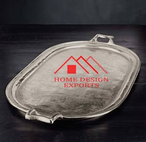 Dernier design de plateau de service en aluminium de forme rectangulaire pour décoration de centres de table de mariage Offre Spéciale aluminium nickelé - Product Image 3