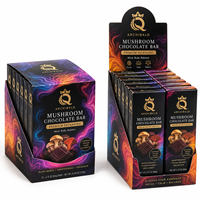 Caja de Exhibición Personalizada de Lujo para Barras de Chocolate con Forma de Hongo, Caja de Cartón para Venta al por Menor con Logotipo Impreso en UV