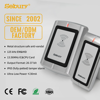 Lecteur de cartes EM HID double fréquence 125 kHz, étanche IP65 en métal, Wiegand 26-37 bits, détection automatique, lecteur de contrôle d'accès