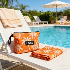 Toalla de Viaje de Microfibra de Lujo, Plegable, de Secado Rápido, con Bolsa, para Playa, Venta al Por Mayor - Product Image 2