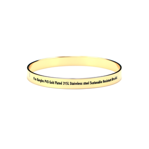 Bracelets fins plaqués or PVD en acier inoxydable 316L, durables et résistants - Product Image 2
