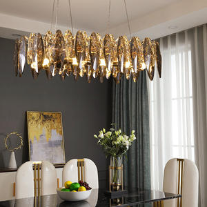 Haute Qualité Cristal Hôtel Décor Doré Lustre Pendentif <span class=keywords><strong>Suspension</strong></span> Luminaire Lampes De Luxe Cristal Lumières Lustre - Product Image 4