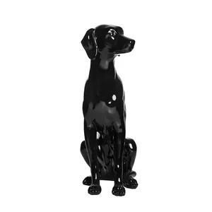 G4-BK sales promotion store fixture display new design fiberglass dog mannequin