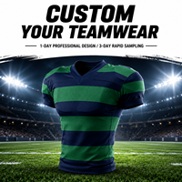 Maillot de rugby personnalisé par sublimation, vente en gros, échantillon en 3 jours