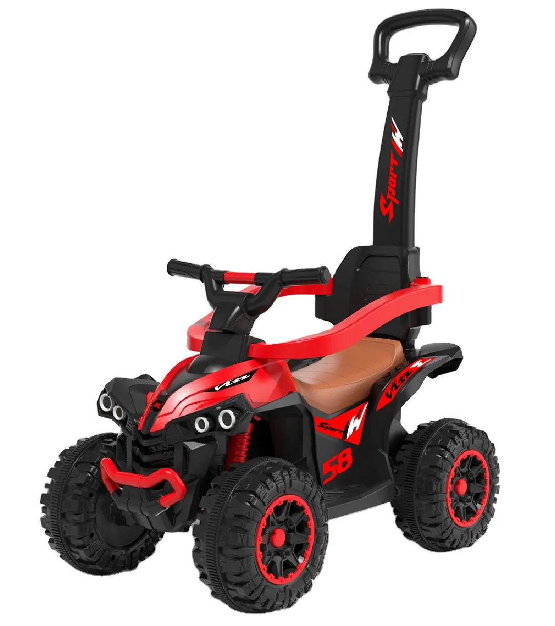 2023 yeni küçük binmek çocuk slayt itme çubuğu ile çocuklar için itme araba ATV oyuncak arazi aracı