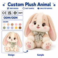 Fabricant de jouets en peluche personnalisés OEM ODM : Lapin à oreilles tombantes, lapin en peluche doux avec logo personnalisé, animaux en peluche sur mesure
