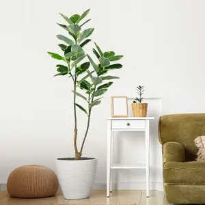 Groothandel Goedkope Kunstmatige Groene Decor Bomen Rubber Eucalyptus Boom Banyan Plant