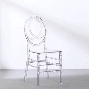 Best Price Wholesale Acrylic Crystal Resin Modern Design Multi-color Event Tiffany Chiavari Transparent Plastic Banquet <b>Chair</b> - Product Image 1