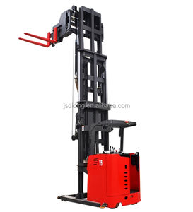 Alta calidad 1 tonelada Altura de elevación 6 m Pasillo estrecho Carretilla elevadora de tres vías Apilador eléctrico - Product Image 3