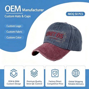 Casquette moulée à 5 panneaux de nouvelle conception, casquette de papa de haute qualité, logo brodé 3D personnalisé, casquette de baseball vintage non structurée - Product Image 1