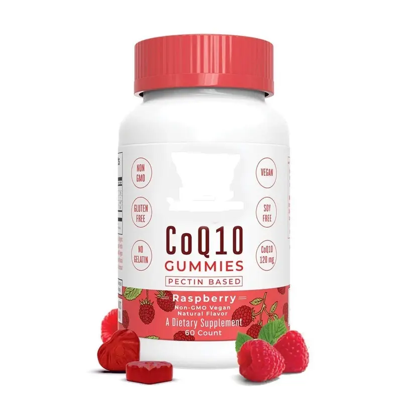 Gummies Natri CoQ10 Coenzyme Q10 Tự Nhiên Thuần Chay Nhãn Tùy Chỉnh Cho Nam Nữ Trẻ Em Trái Tim Khỏe Mạnh Hỗ Trợ Trao Đổi Chất Miễn Dịch