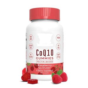 Label Kustom Natrium <span class=keywords><strong>CoQ10</strong></span> <span class=keywords><strong>Coenzyme</strong></span> <span class=keywords><strong>Q10</strong></span> Alami Vegan Gummies untuk Pria Wanita Anak-anak Sehat Jantung Membantu Metabolisme Kekebalan Tubuh - Product Image 1
