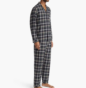 Factory Direct Autumn Winter Thermal <strong>Pyjamas</strong> Sets <strong>Men</strong> Cotton <strong>Flannel</strong> Pajamas Set Plaid Nightwear Lounge Wear <strong>Men's</strong> Sleepwear - Product Image 4