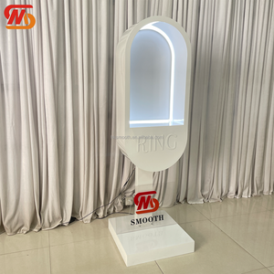 Cabine téléphonique blanche de haute qualité SMOOTH pour la décoration de mariage avec éclairage LED - Product Image 2
