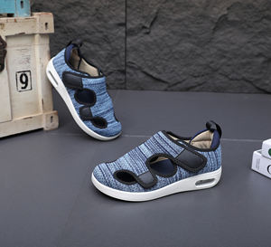 Sandales d'été respirantes pour diabétiques pour personnes âgées Semelle souple Absorbant les chocs Talon Gonflement Soulagement Chaussures - Product Image 3