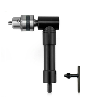 Adaptor Chuck Bor Listrik Sudut Kanan 90 Derajat, Aksesoris Perkakas Listrik dengan Adaptor Ekstensi Sudut Kanan