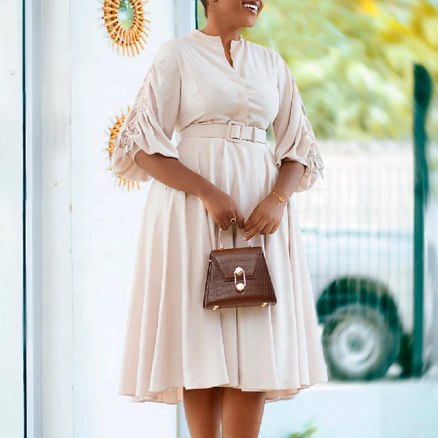 Clothes Women Sexy Autumn and Winter New Fashion Temperament Plus-size Fold  Foreign Trade A-line Skirt African Dresses| Alibaba.com