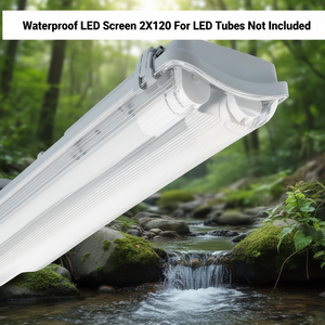 Schermo LED Impermeabile 2X120 Per Tubi LED Non Inclusi - Product Image 3