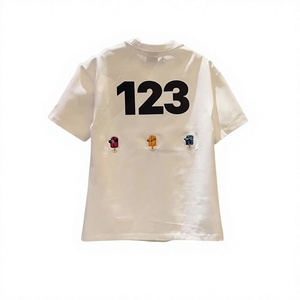 Men's <b>White</b> Graphic T Shirt Oversized Cotton Crew Neck Short Sleeve Casual Streetwear Summer <b>Tee</b> Unisex Number Print Tops Trendy - Product Image 3