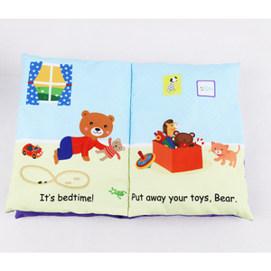 Libro <span class=keywords><strong>de</strong></span> Peluche para Dormir en Inglés, Libro <span class=keywords><strong>de</strong></span> Peluche Suave para Bebés, Juguete <span class=keywords><strong>de</strong></span> Peluche para Niños, Libro Suave para Bebés - Product Image 3