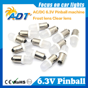 ADT ADT-194-P-1 AC/DC 6.3V # 44/ # 47 ampoules LED pour flipper à culot baïonnette, sans scintillement, avec capuchon givré, prise UE, personnalisables - Product Image 3